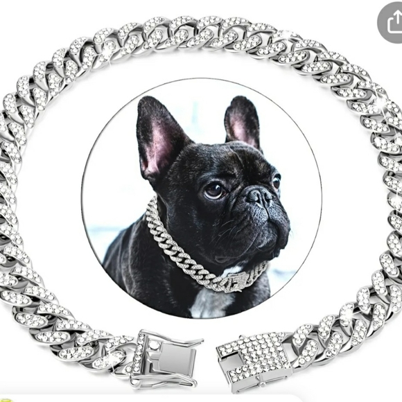 Glam dog collar - Picture 4 of 17